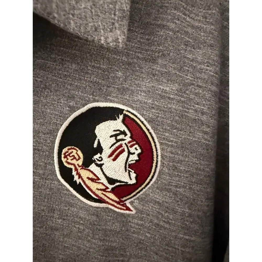 FSU Seminoles Men's Champion Gray Embroidered Logo Polo Size 2XL- NWOT - Picture 2 of 4